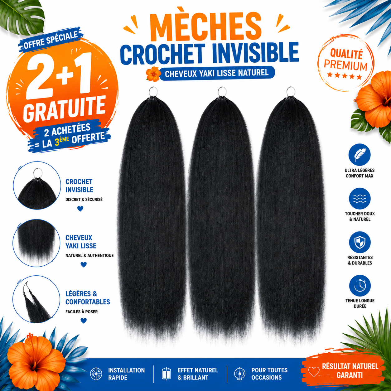 Yaki lisse naturel